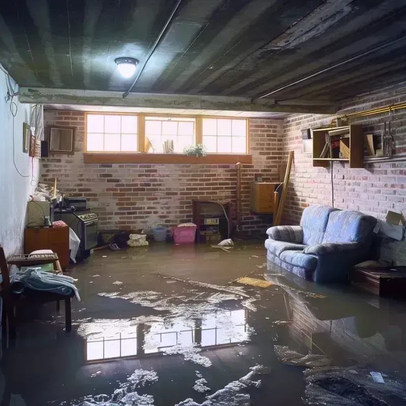 Flooded Basement Cleanup in Pontotoc County, MS